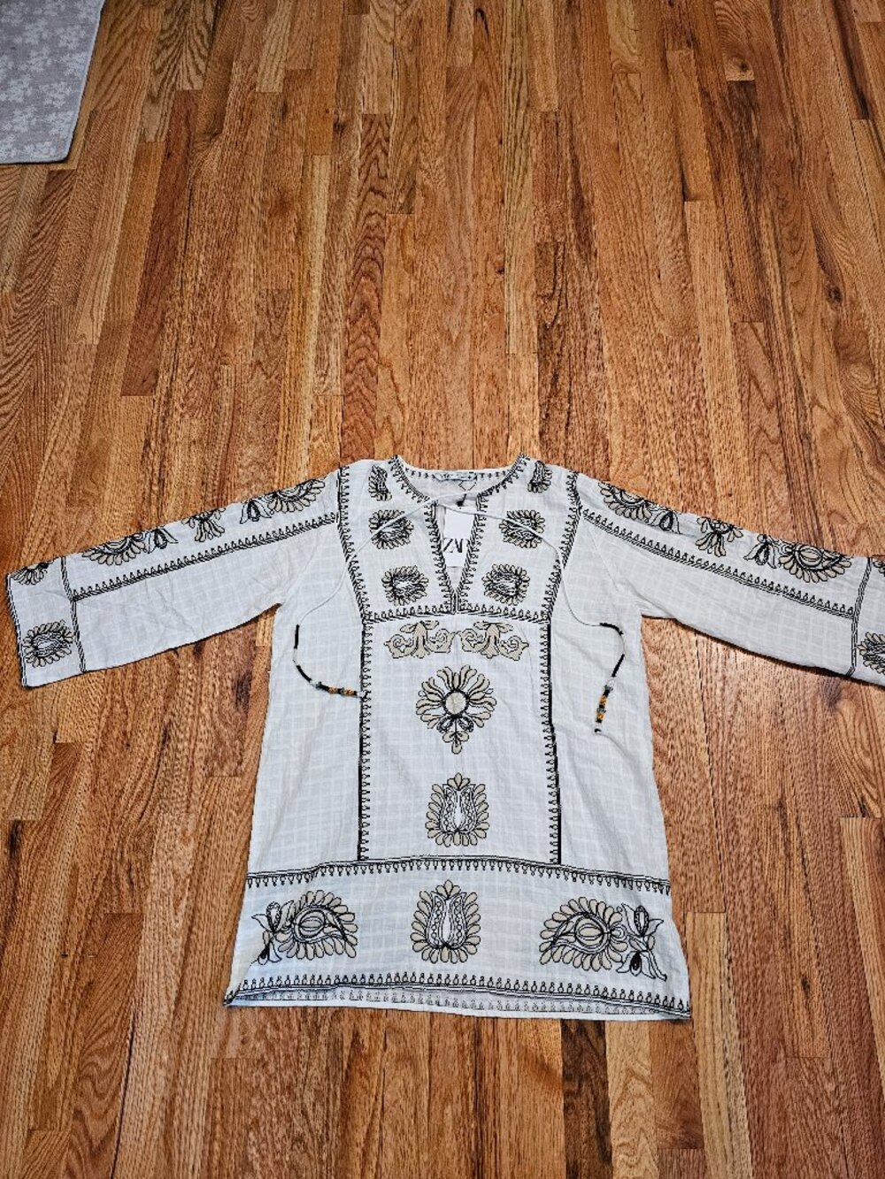 NWT Zara Tunic/Dress Embroidered Peasant